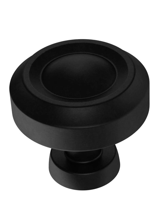 Liberty Simple Farmhouse 1-3/16 in. (30 mm) Matte Black Cabinet Knob