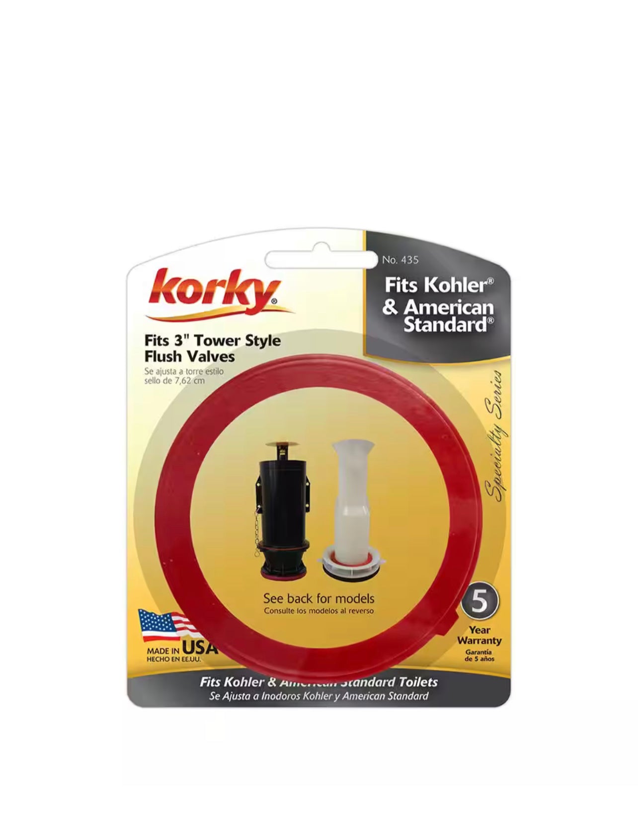 Korky Universal 3 in. Flush Valve Seal Kit Damaged Box