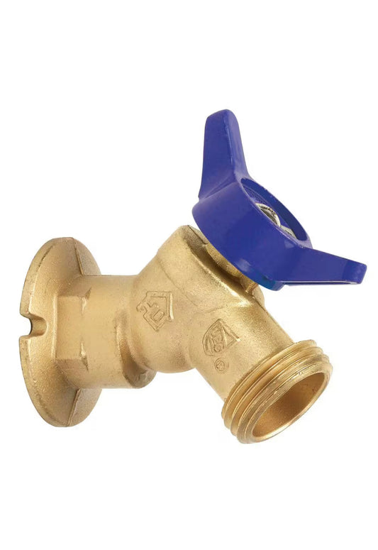 Everbilt 1/2 in. FIP x 3/4 in. MHT Quarter Turn Brass Sillcock Valve Damaged Box