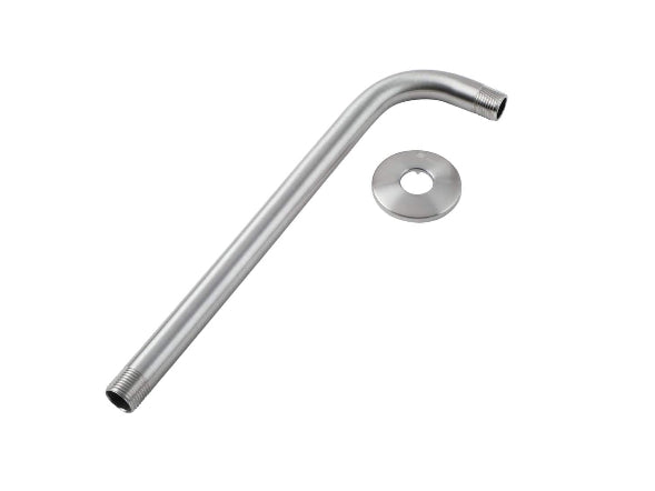 Glacier Bay 12 in. Raincan Shower Arm and Flange in Brushed Nickel DAMAGED BOX