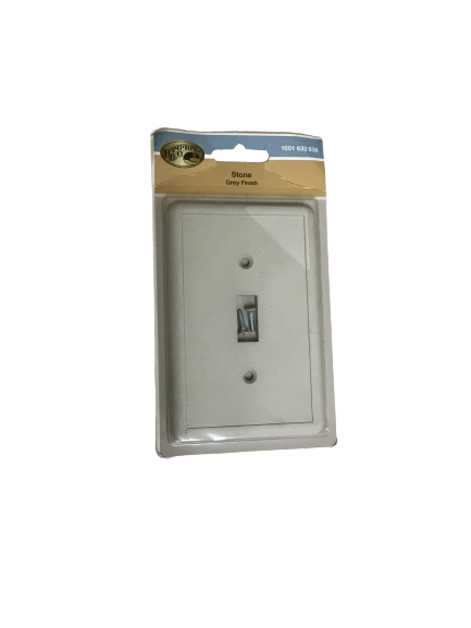 Hampton Bay Light Switch Cover Stone Grey Finish Single Toggle With Screws