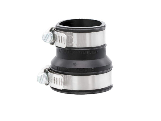 Fernco 1-1/2 in. x 1-1/2 in. or 1-1/4 in. PVC Mechanical Drain and Trap Connector Fittings & Connectors DAMAGED BOX