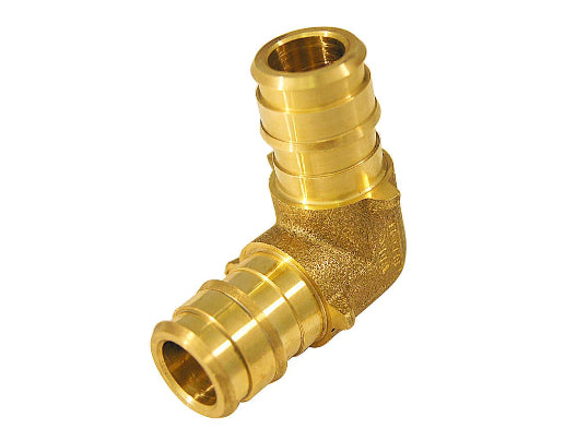 Apollo 1/2 in. PEX-A Barb Brass 90-Degree Elbow Fitting DAMAGED BAG
