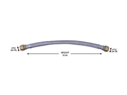 SharkBite 3/4 in. Push-to-Connect x 18 in. Flexible Repair Hose