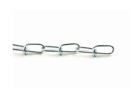 Everbilt #3 x 15 ft. Zinc Plated Steel Double Loop Chain