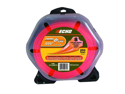 ECHO .095" Cross-Fire Trimmer Line (250 ft.) Large Clam