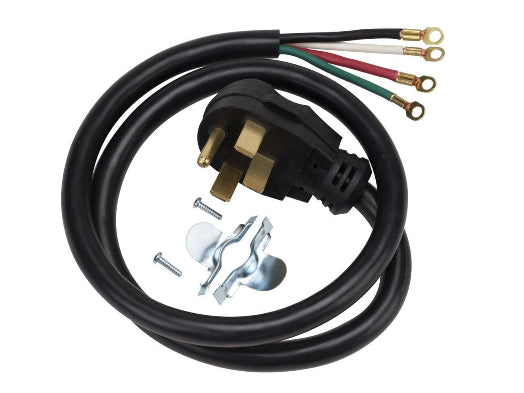 GE Range Cord for Universal for most free-standing electric ranges with a 4-prong receptacle