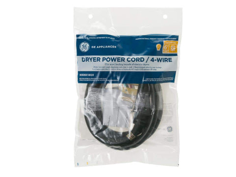 GE Dryer Plugs and Cords for Universal for most free-standing electric dryers with a 4-prong receptacle