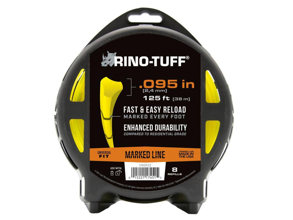 Rino-Tuff Universal Fit .095 in. x 125 ft. Pro Marked Replacement Line for Gas and Select Cordless String Grass Trimmer/Lawn Edger
