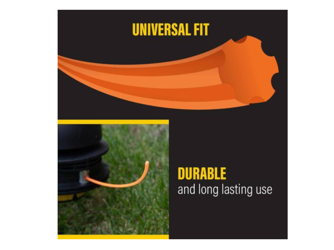 Rino-Tuff Universal Fit .095 in. x 40 ft. Gear Replacement Line for Gas and Select Cordless String Grass Trimmer/Lawn Edger
