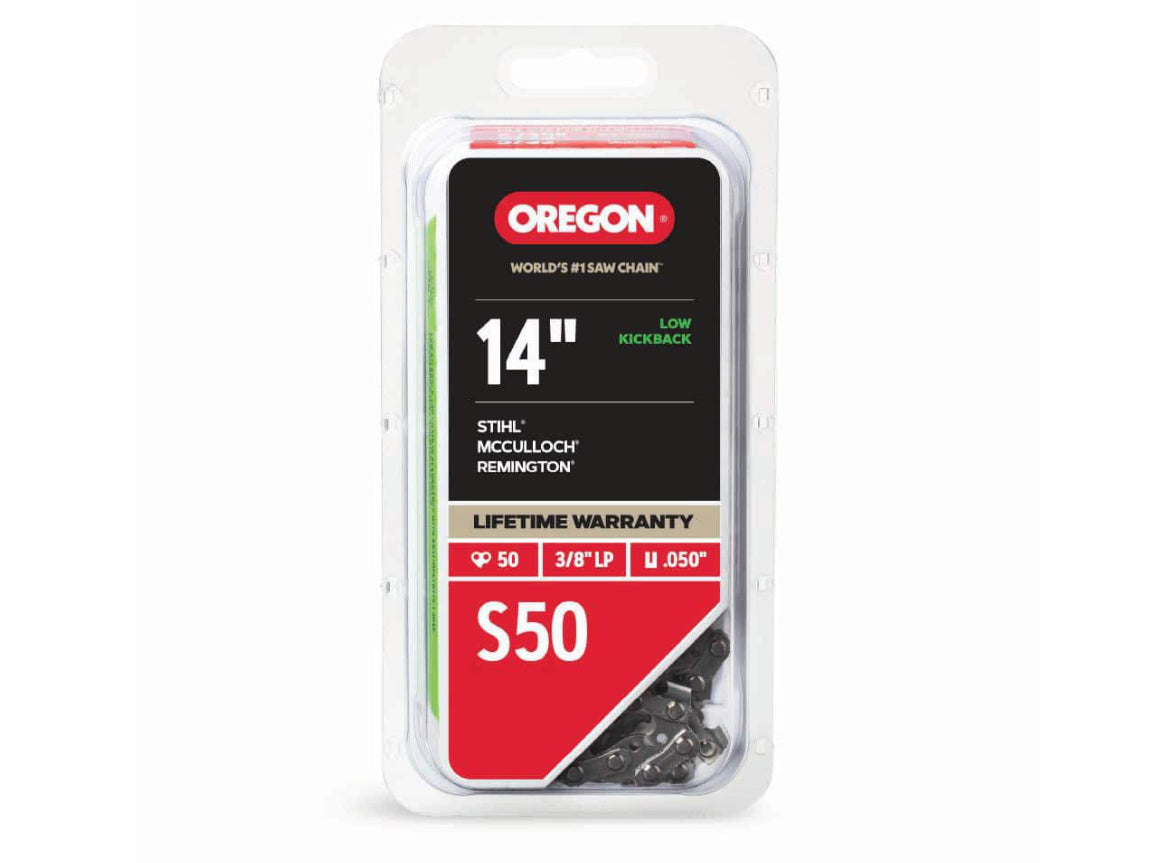 Oregon S50 Chainsaw Chain for 14 in. Bar, Fits Stihl, Remington, McCulloch, Craftsman Homelite and more