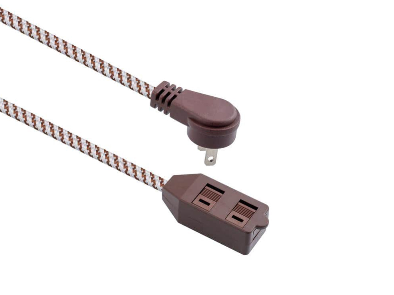 HDX 10 ft. 16-Gauge/2 Brown Braided Extension Cord (1-Pack)