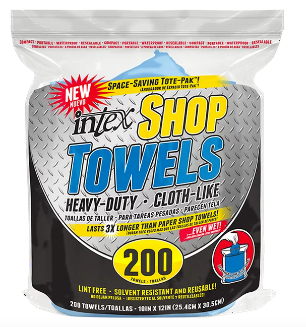 Intex 200 ct Intex Shop Towels 10 x 12