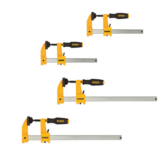 Dewalt 4pc 12 in and 6 in Bar Clamp Set