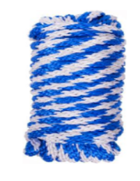1/2 Inch x 50 Foot Blue & White Rope