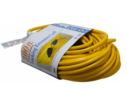 Heavy Duty Locking Outdoor Extension Cord 100 Foot