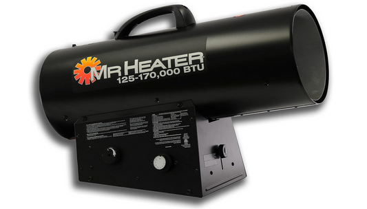 Mr Heater 170,000 BTU Forced Air Propane Space Heater with Quiet Burner Technology Factory Serviced