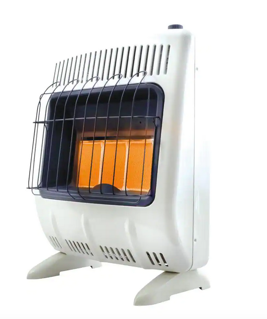 Mr. Heater 20,000 BTU Vent Free Radiant Dual Fuel Heater Factory Serviced