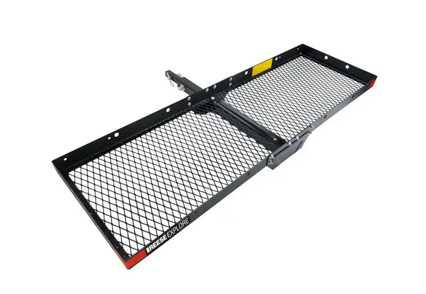 Reese 500 lb. Capacity 60" x 20" Steel  Tray Style Hitch Cargo Carrier