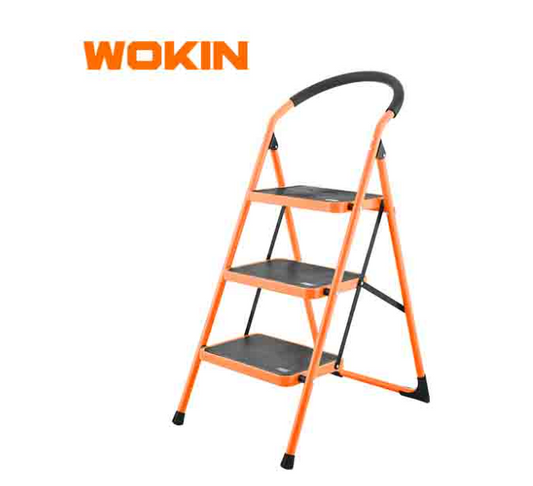 Wokin 150KG Load 3 Step Steel Ladder