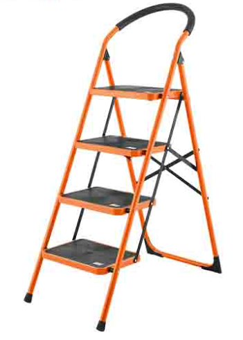 Wokin 150KG Load 4 Step Steel Ladder