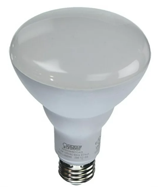 Feit Electric BR30 E26 Medium LED Bulb Soft White 65 W 2 pk DAMAGED BOX