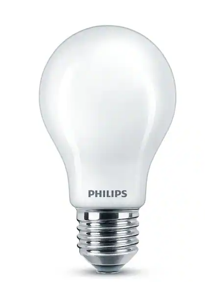 Philips 60-Watt Equivalent A19 Dimmable Energy Saving LED Light Bulb in Frosted Glass Daylight 5000K 2 Pack DAMAGED BOX