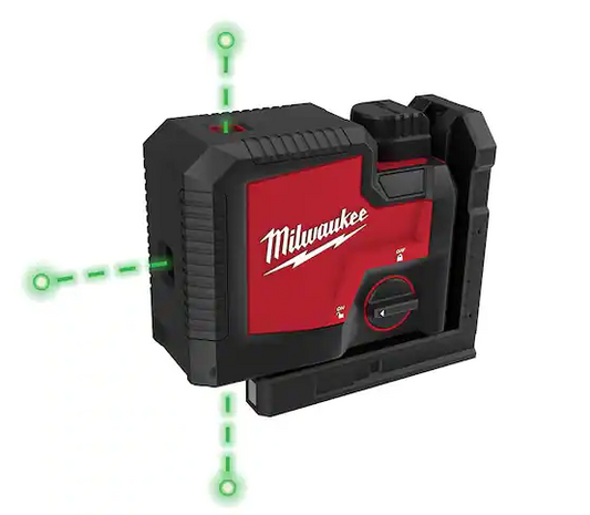 Milwaukee Green Beam Laser 3 Point USB Rechargable