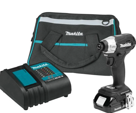 Makita 18V LXT Lithium‑Ion Sub‑Compact Brushless Cordless 1/2 Inch Driver Drill Kit Factory Serviced
