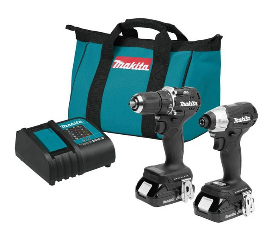Makita 18 Volt LXT 2 Piece Combo Kit Factory Serviced CX203SYB