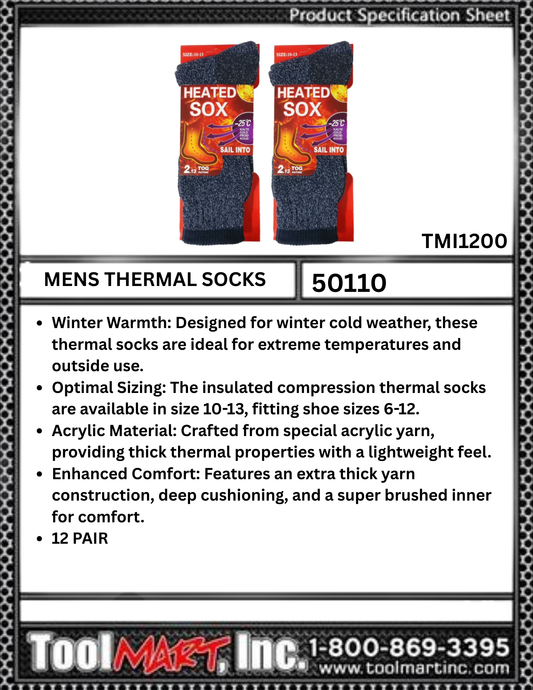 50110 MENS THERMAL SOCKS