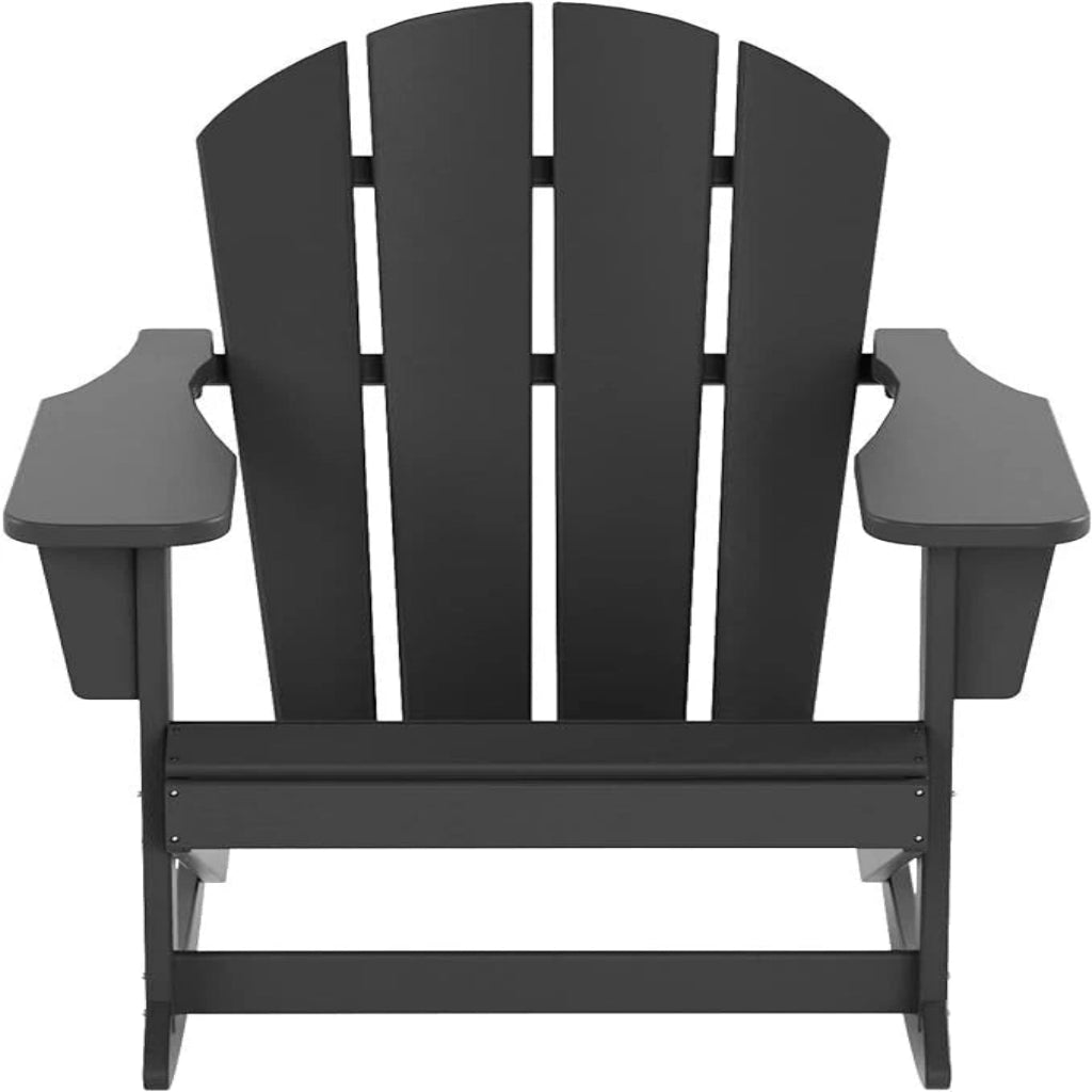 Gray Adirondack Rocking Chair