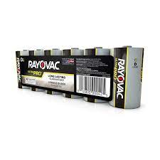 Rayovac Ultra Pro Industrial D6 Alkaline Batteries Six Pack