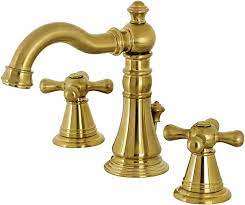 Kingston Brass American Classic 1.2 GPM Widespread Bathroom Faucet with Pop-Up Drain Assembly Damaged Box