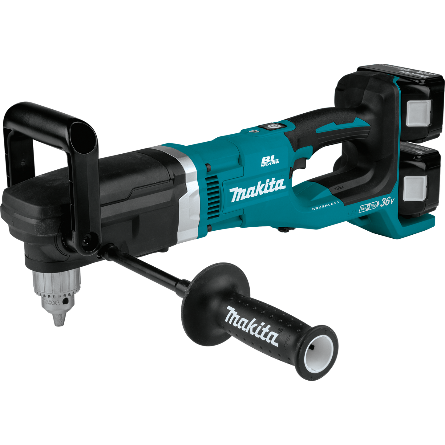 Makita 36 Volt LXT 18 Volt X 2 Right Angle Grinder Drill Kit Factory Serviced