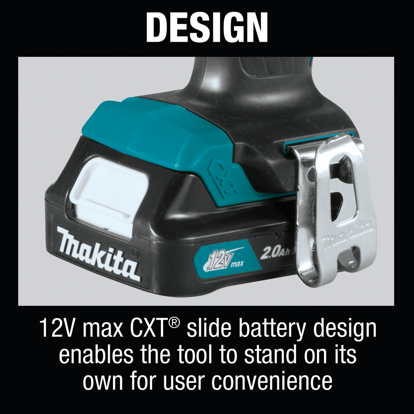 Makita 12V max CXT Lithium‑Ion Cordless  3/8 Inch Driver‑Drill Kit 2.0Ah Factory Serviced