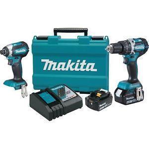 Makita 2PC Kit 18 Volt LXT 4 Amp Battery Factory Serviced OUT OF STOCK 9-19-23