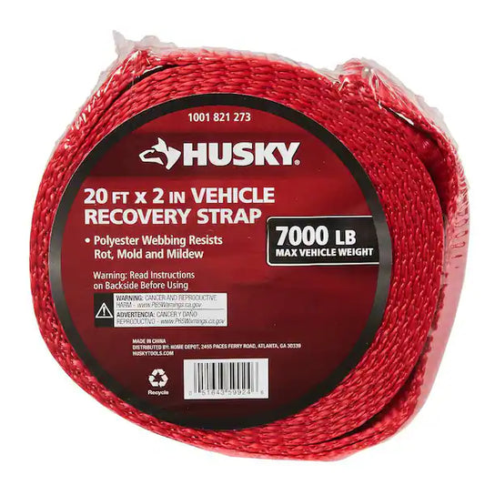 5992418 2" x 20' Husky Recovery Strap - 7000 lbs