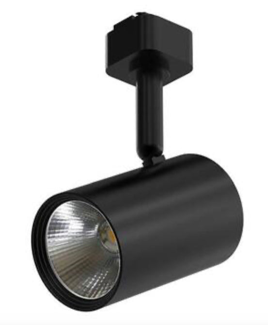 Hampton Bay 1-Light Black Integrated LED Mini-Cylinder Linear Track Lighting Head - Damaged Box