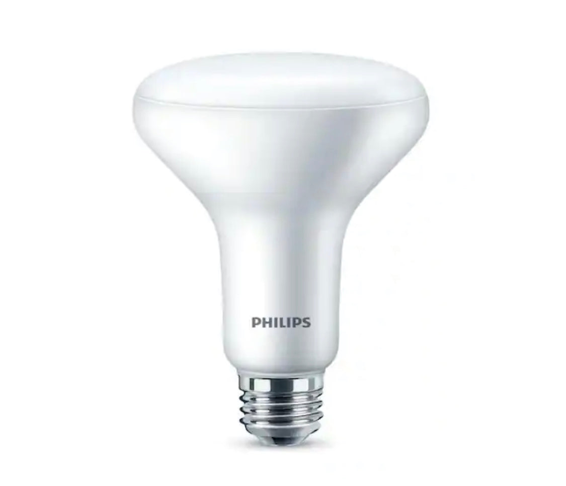 Philips 65-Watt Equivalent with Warm Glow BR30 Dimmable LED ENERGY STAR Light Bulb, Soft White (3-Pack) - Damaged Box