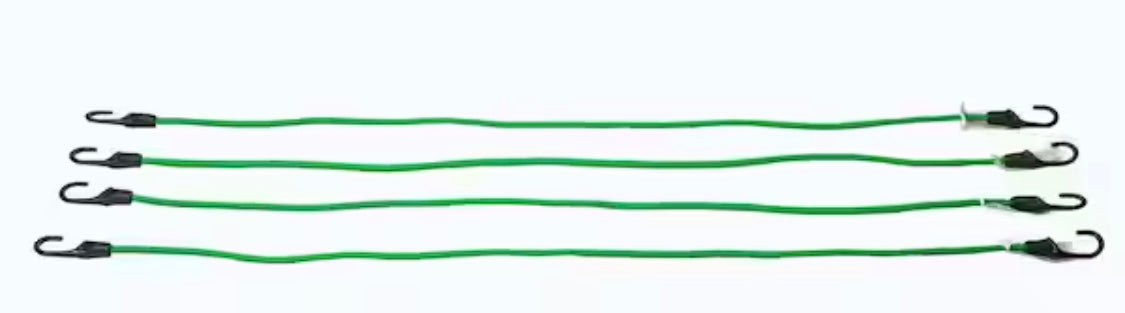 HDX 48 in. Super Strong Bungee Cord (4-Pack)