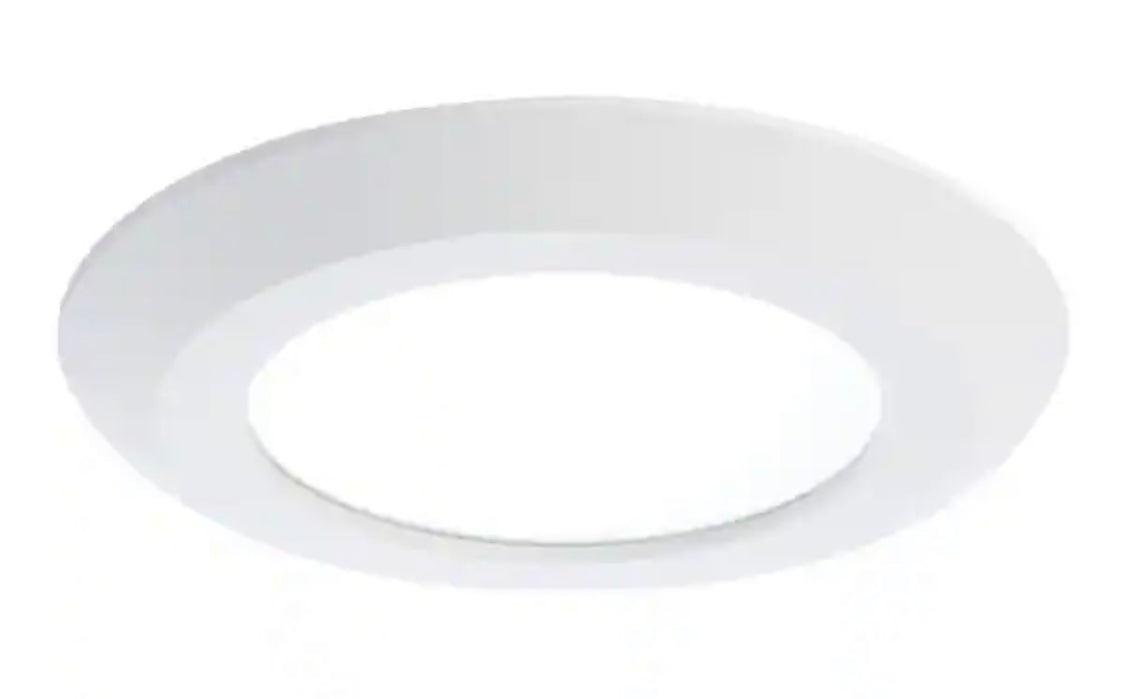 Halo SLDSL6 Series 6 in. 2700K-5000K Selectable CCT Surface Integrated LED Downlight Recessed Light with White Round Trim - Damaged Box