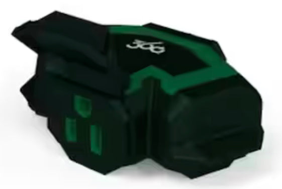 360 Electrical 3-Outlet Power Hub Adapter Green