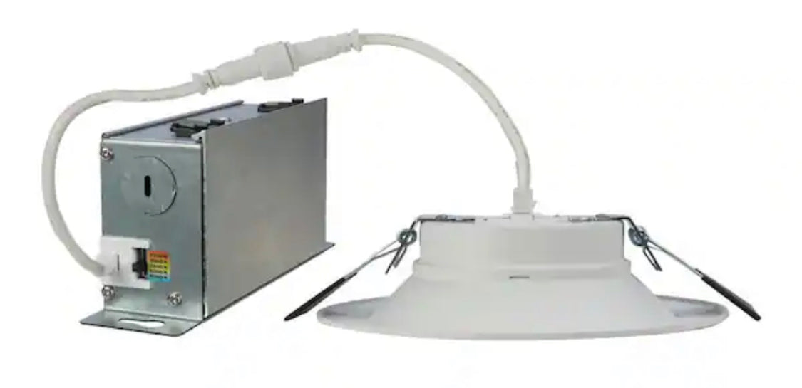 HALO RL 6 in. Color Selectable 2700K to 5000K Remodel Canless Recessed Integrated LED Kit - Damaged Box