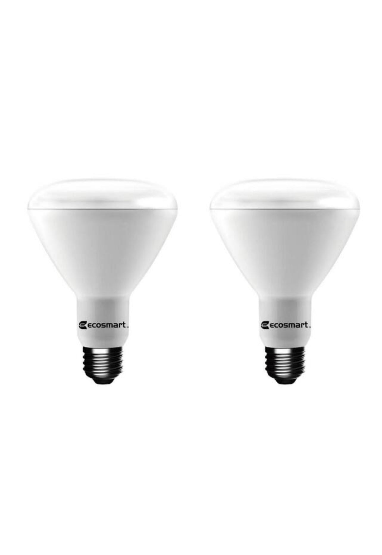 Ecosmart 75 Watt Equivalent BR30 Dimmable Energy Star LED Light Bulb Soft White (2-Pack) Damaged Box