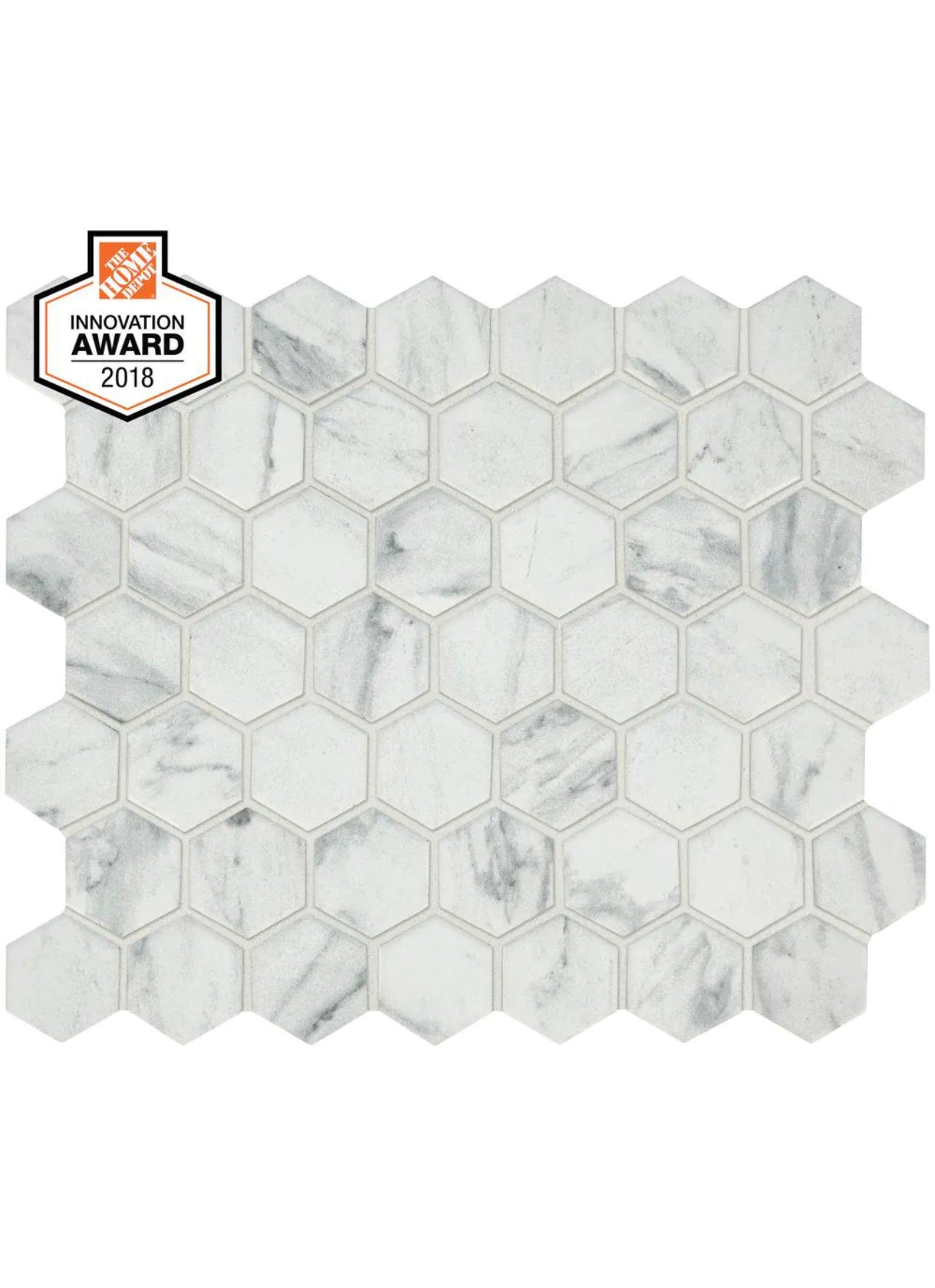 Lifeproof Carrara 10 in. x 12 in. x 6.35mm Ceramic Hexagon Mosaic Floor and Wall Tile (9.72 sq. ft./Case)