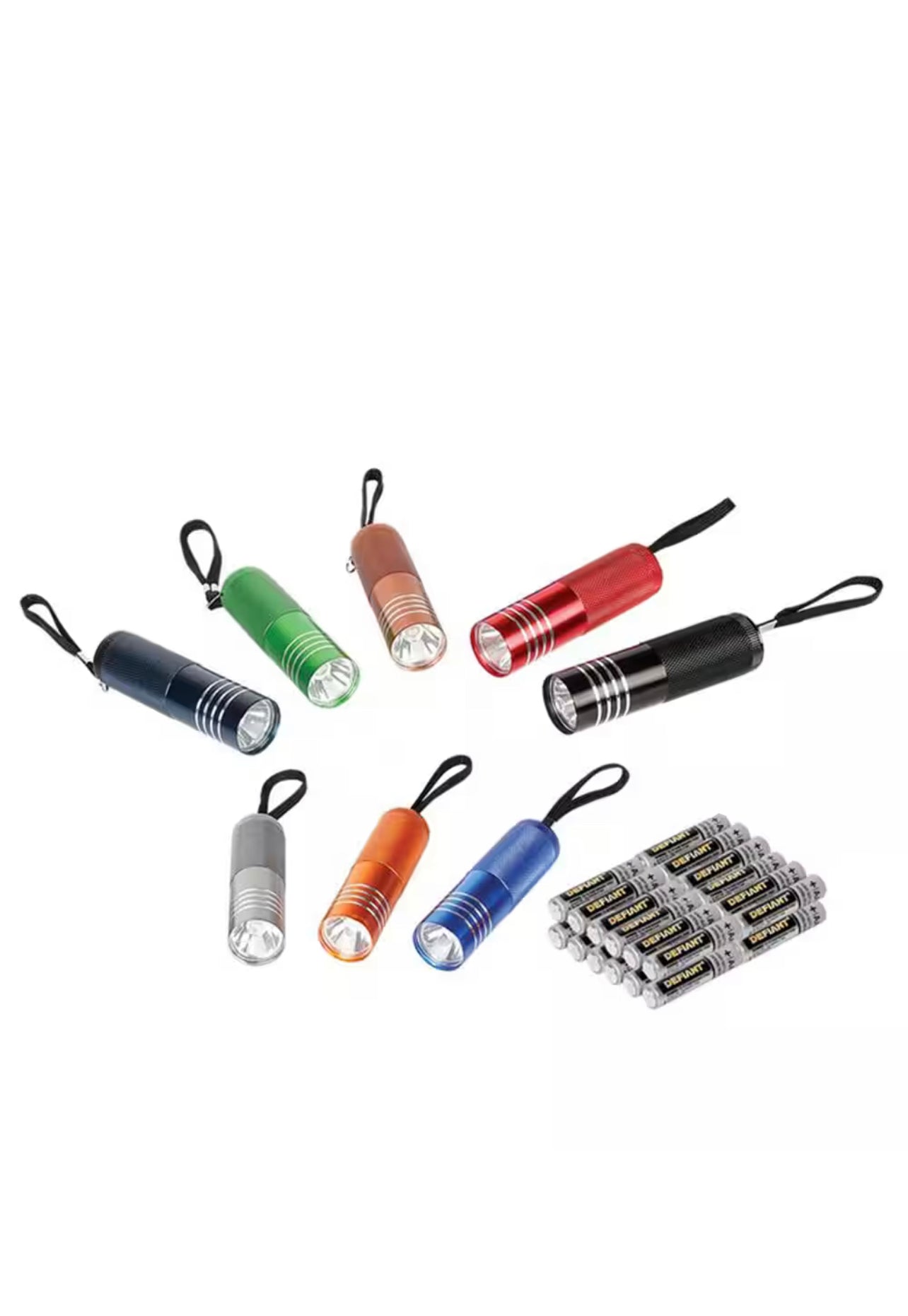 Defiant 8 Pack Of Aluminum Flashlight New In The Pack