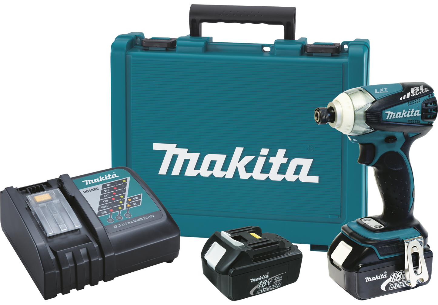 Makita 18V LXT Brushless 3 Speed Impact Driver Kit Factory Serviced