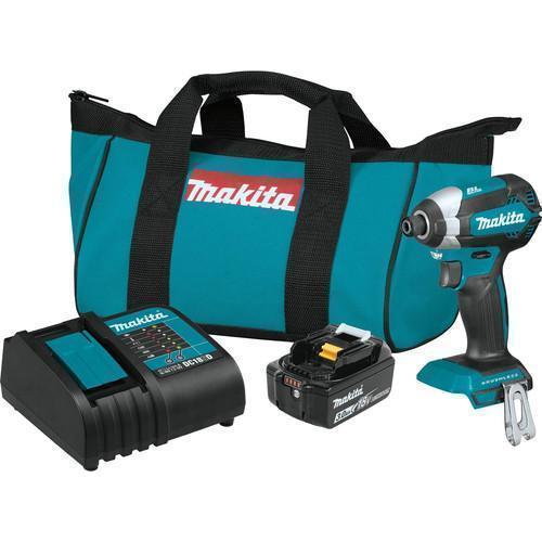 Makita 18 Volt Lxt Brushless Cordless Impact Driver With Bag Factory Serviced