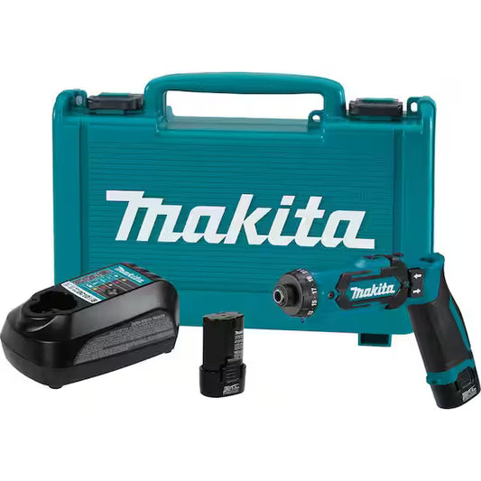 DF012DSE-B 7.2V Lithium-Ion 1/4 in. Cordless Hex Driver-Drill Kit with Auto-Stop Clutch *Factory Serviced*